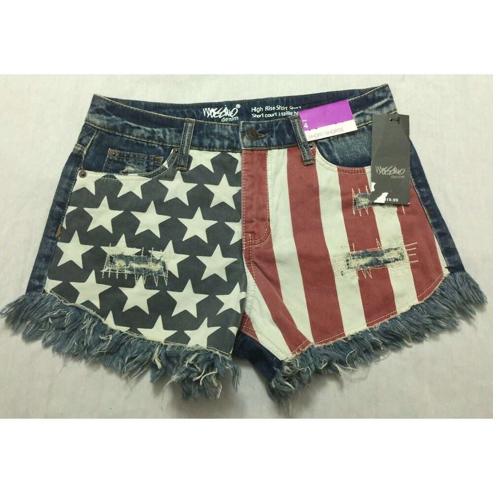 NWT MOSSIMO WOMENS JEANS DISTRESSED SHORTS SIZE 4/27